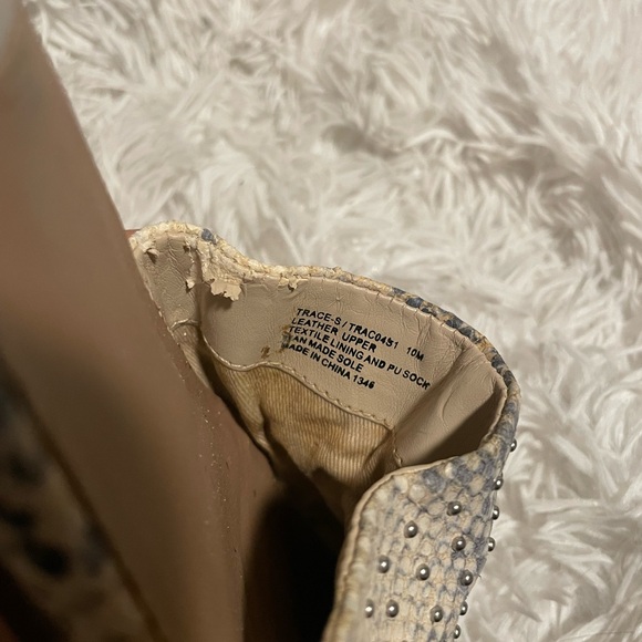 Steve Madden studded snakeskin pointed mule flats - Picture 5 of 7